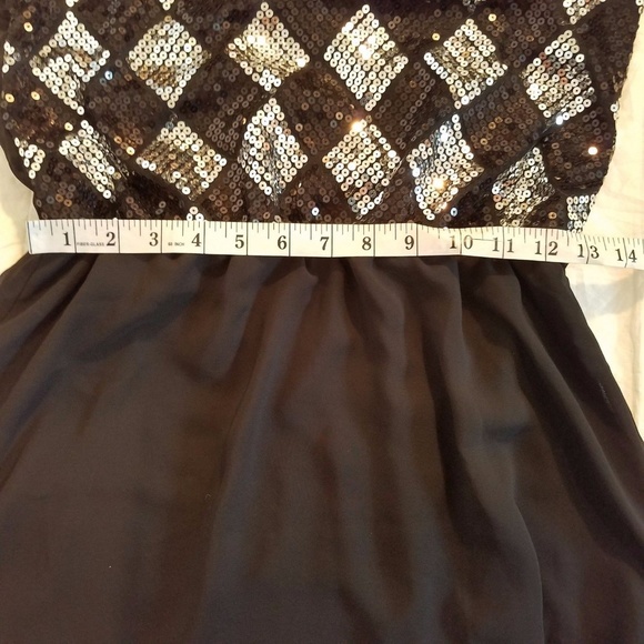Mlle Gabrielle Dress Silver Sequined Sleeveless‎ - Picture 7 of 7